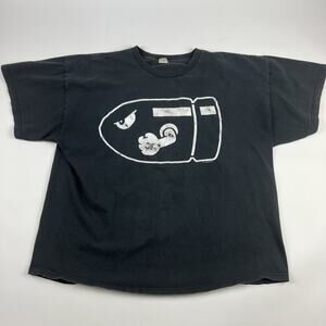 Y2K Nintendo T-Shirt Mens 2XL Super Mario Bros Bullet Bill Black Video Game
